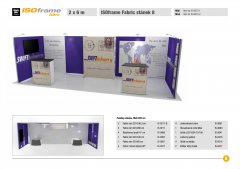 ISOframe Fabric stánek U se zázemím – plocha 2 x 6 m
