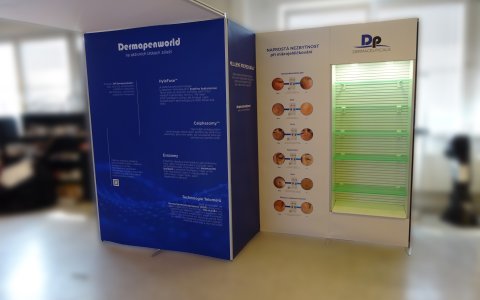 ISOframe exhibit - vitrína - Dermapen